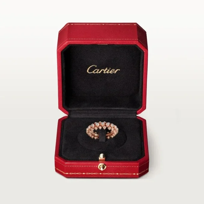 Clash De Cartier – Anillo con pavé de diamantes en oro rosa | Cartier Us