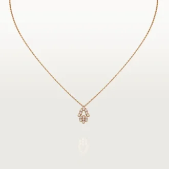 Colgante Corazones y Símbolos – Oro rosa, diamantes – Cartier