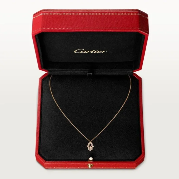 Colgante Corazones y Símbolos – Oro rosa, diamantes – Cartier Colgante Corazones y Símbolos – Oro rosa, diamantes – Cartier