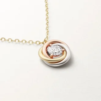 Colgante Trinity, 1 diamante