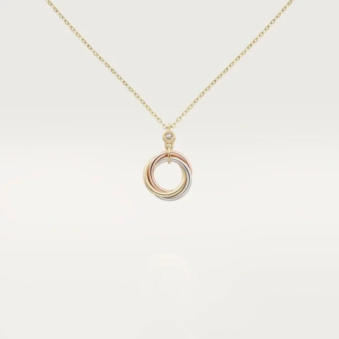 Colgante Trinity, 1 diamante