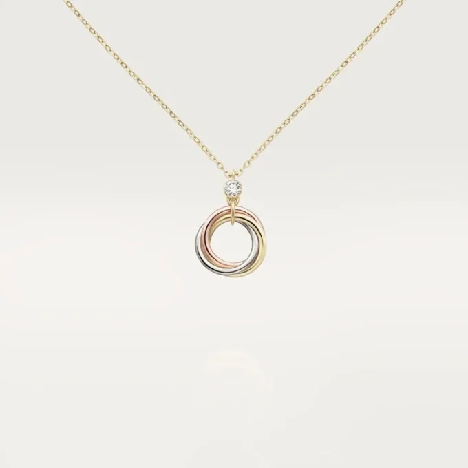 Colgante Trinity, 1 diamante