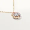 Colgante Trinity, 1 diamante, pavé
