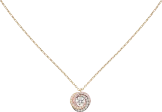 Colgante Trinity, 1 diamante, pavé