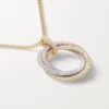 Colgante Trinity, modelo grande, pavé