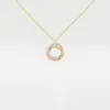 Colgante Trinity, modelo pequeño, medio pavé