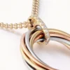 Colgante Trinity, siete filas, diamantes