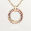 Colgante Trinity, siete filas, diamantes