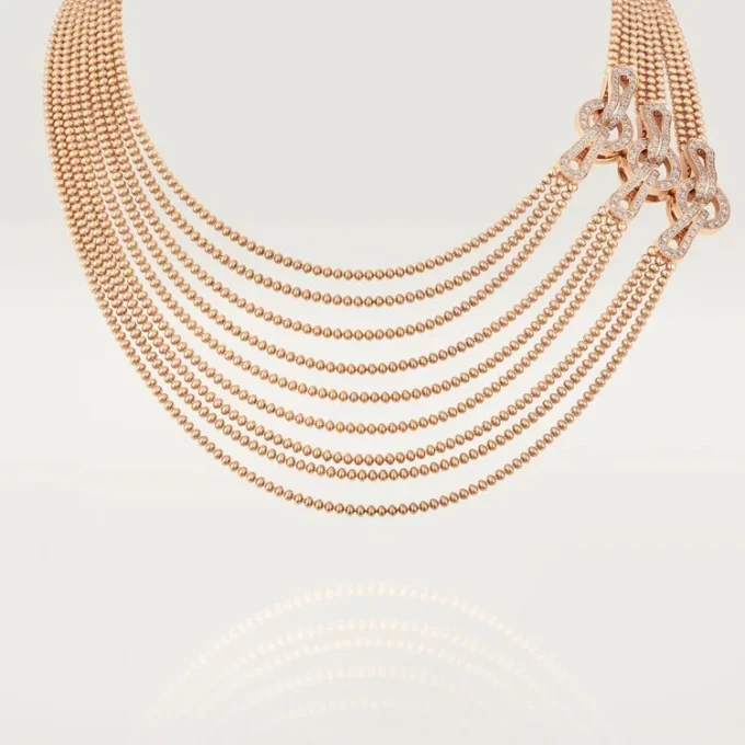 Collar Agrafe, modelo mediano, semipavé