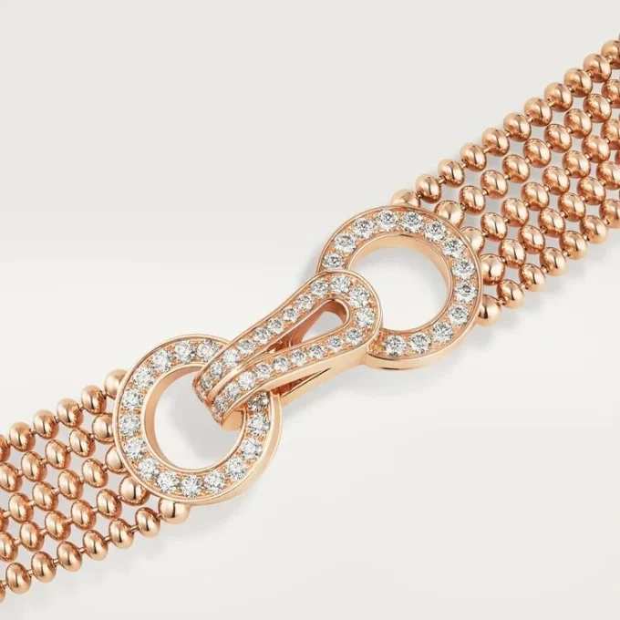 Collar Agrafe, modelo pequeño, semipavé