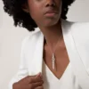 Collar Agrafe – Oro blanco, diamantes – Cartier
