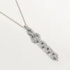 Collar Agrafe – Oro blanco, diamantes – Cartier