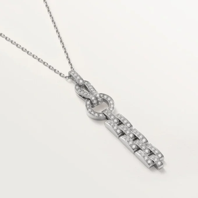 Collar Agrafe – Oro blanco, diamantes – Cartier