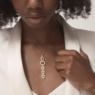 Collar Agrafe – Oro rosa, diamantes – Cartier