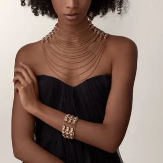 Collar Agrafe, semi-pavé