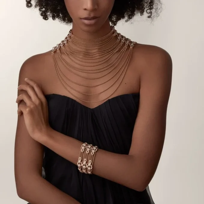 Collar Agrafe, semi-pavé