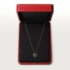Collar Amulette De Cartier, modelo pequeño – Oro rosa, malaquita, diamante – Cartier
