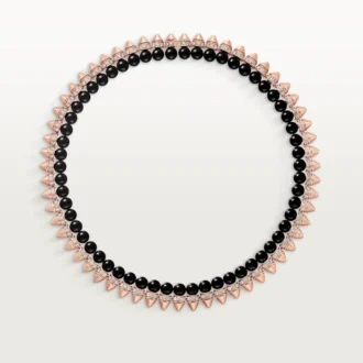 Collar Clash De Cartier, flexible, ónix, modelo extragrande, diamantes