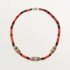 Collar de alta joyería – Oro rosa, coral, ónix, laca negra, diamantes – Cartier
