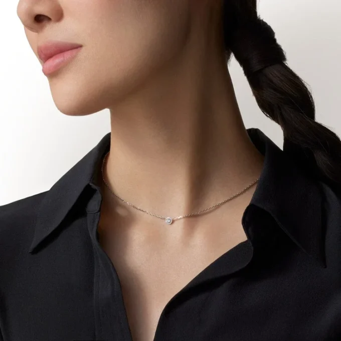 Collar Diamants Legers, Lm – Oro blanco, Diamante – Cartier