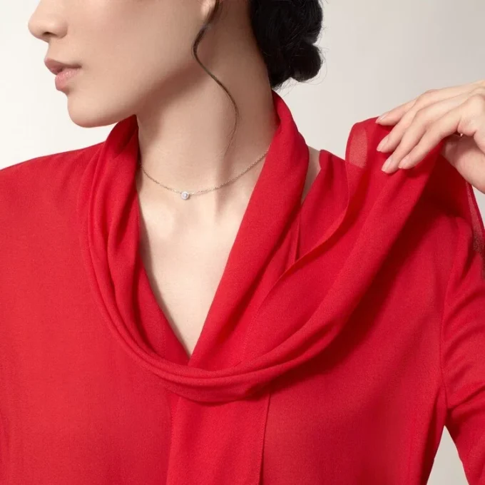 Collar Diamants Legers, Lm – Oro blanco, Diamante – Cartier