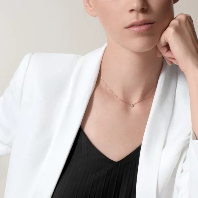 Collar Diamants Légers, Lm – Oro rosa, Diamante – Cartier