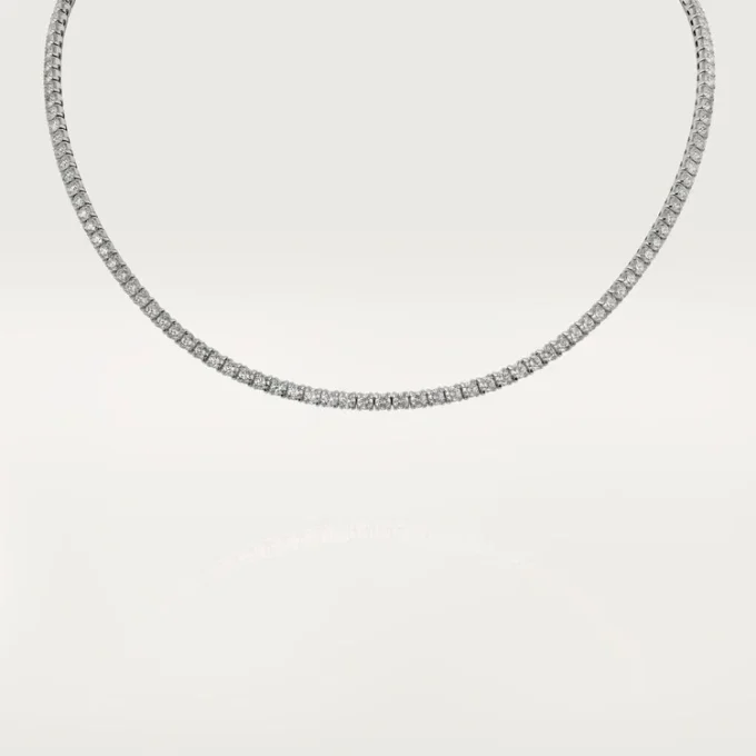 Collar Essential Lines – Oro blanco, diamantes – Cartier