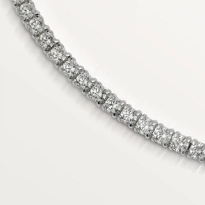 Collar Essential Lines – Oro blanco, diamantes – Cartier