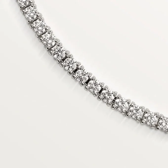Collar Essential Lines – Oro blanco, diamantes – Cartier