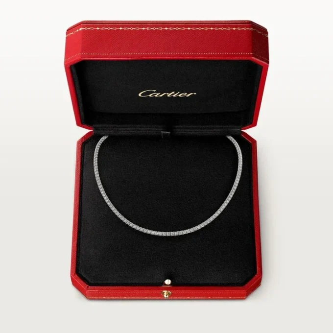 Collar Essential Lines – Oro blanco, diamantes – Cartier