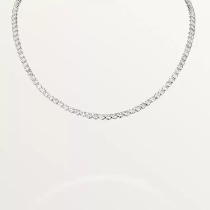 Collar Lignes Essentielles, diamantes de talla brillante