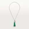 Collar Faune Et Flore De Cartier, cuentas de esmeralda, pavé