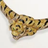 Collar Faune Et Flore De Cartier, diamantes amarillos, naranjas y marrones, pavé
