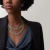 Collar Geometrie & Contrastes, crisoprasa, multiuso, pavé