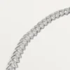 Collar Geometrie & Contrastes, crisoprasa, pavé