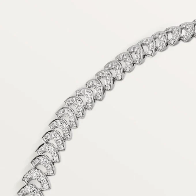 Collar Geometrie & Contrastes, crisoprasa, pavé