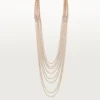 Collar largo Agrafe, semipavé
