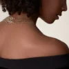 Collar largo Agrafe, semipavé