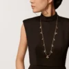 Collar largo Grain De Café, diamantes