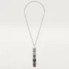 Collar largo Panthere de Cartier, rubí, multiuso, modelo grande, pavé