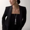 Collar largo Panthere de Cartier, rubí, multiuso, modelo grande, pavé
