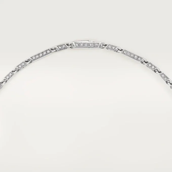Collar largo Panthere de Cartier, rubí, multiuso, modelo grande, pavé