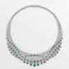 Collar «Le Voyage Recommence», esmeraldas, pavé