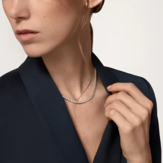 Collar Lignes Essentielles, diamantes de talla brillante