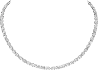 Collar Lignes Essentielles, diamantes de talla ovalada