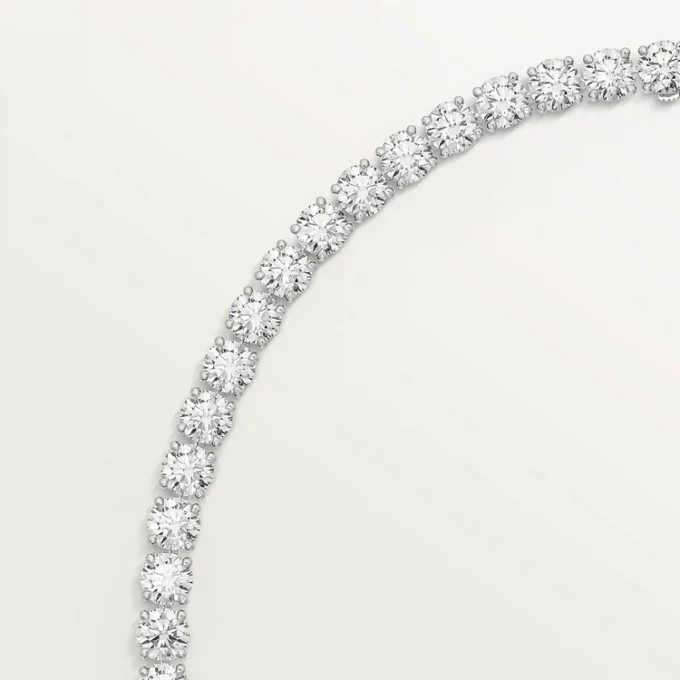 Collar Lignes Essentielles, diamantes de talla brillante