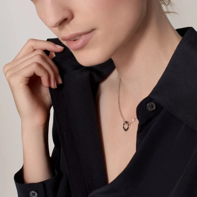 Collar Love, 2 diamantes – Oro blanco, Diamantes – Cartier