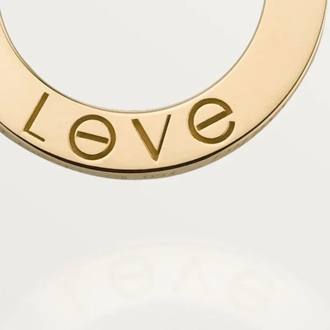 Collar Love, 3 diamantes – Oro amarillo, Diamantes – Cartier