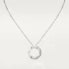 Collar Love, 3 diamantes – Oro blanco, Diamantes – Cartier