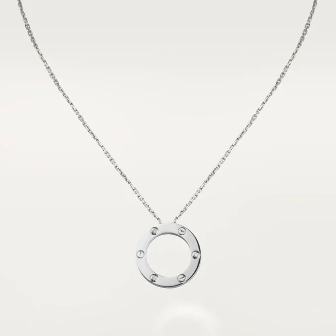 Collar Love, 3 diamantes – Oro blanco, Diamantes – Cartier